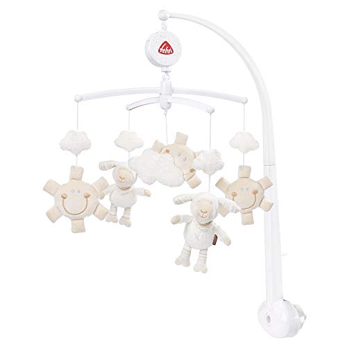 fehn de música mobile/parte Reloj de Mobile para escuchar & staunen/para fijar en la cuna para bebés de 0 – 5 meses beige BabyLOVE