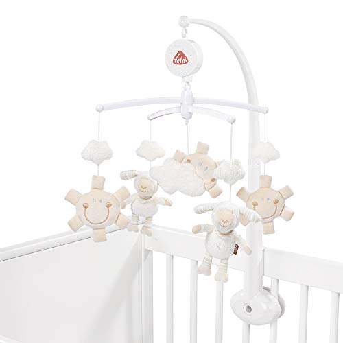 fehn de música mobile/parte Reloj de Mobile para escuchar & staunen/para fijar en la cuna para bebés de 0 – 5 meses beige BabyLOVE