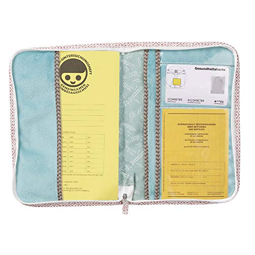 Fehn - Funda para historial médico con diseño de oso multicolor multicolor