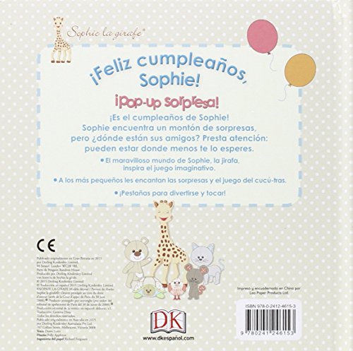 ¡Feliz cumpleaños, Sophie!¡Pop up sorpresa!: Sophie la girafe