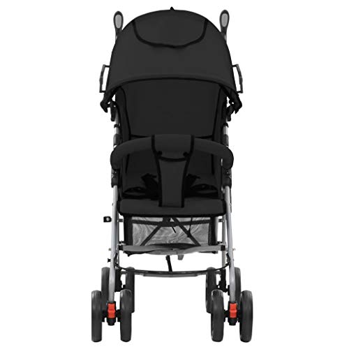 FESTNIGHT Cochecito Sillita, Travel System 2 en 1, Desde los 0-36 Meses, Negro Acero 88 x 47 x 100 cm