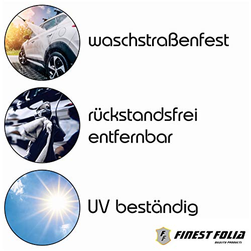 Finest-Folia Baby On Board Sticker 18 x 10 cm Autoadhesivo Pegatinas Auto Coche Adhesivo Resistente al UV Agua (Baby on Board, Niño)