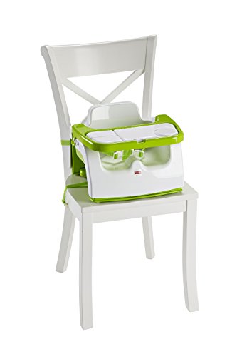 Fisher-Price-0887961278514 Disney Trona, Color Verde, Blanco (Mattel DMJ45)