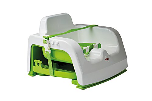 Fisher-Price-0887961278514 Disney Trona, Color Verde, Blanco (Mattel DMJ45)