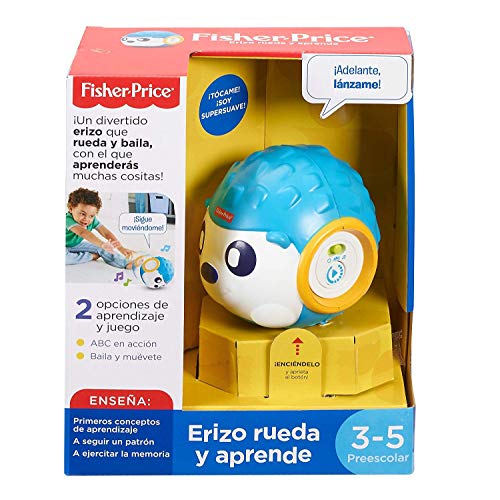 Fisher-Price Erizo rueda y aprende, juguete educativo +3 años (Mattel FPR33)