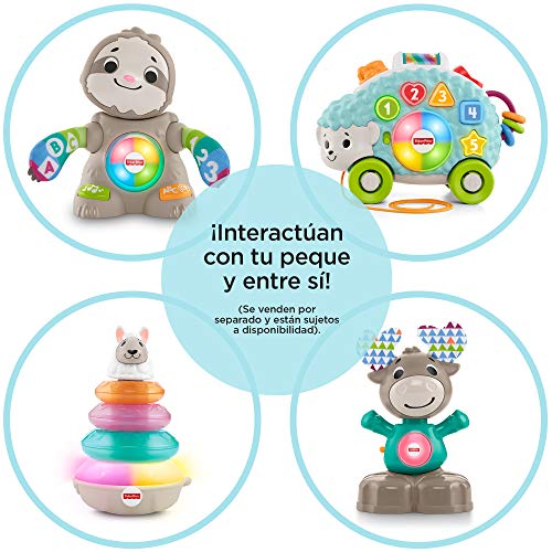 Fisher-Price Llama linkimals, juguete interactivo bebés +9 meses, multicolor, (Mattel GHY78)