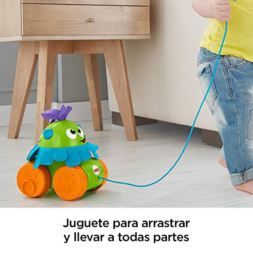 Fisher-Price Monstruito gira gira, juguete para bebé +1 año (Mattel FHG01)