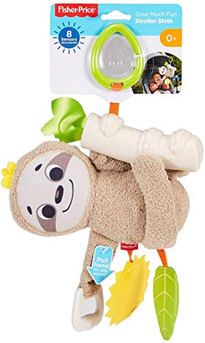 Fisher-Price - Oso Perezoso Activity, Juguete y Peluche de Actividades para Bebé Recién Nacido (Mattel FXC31)