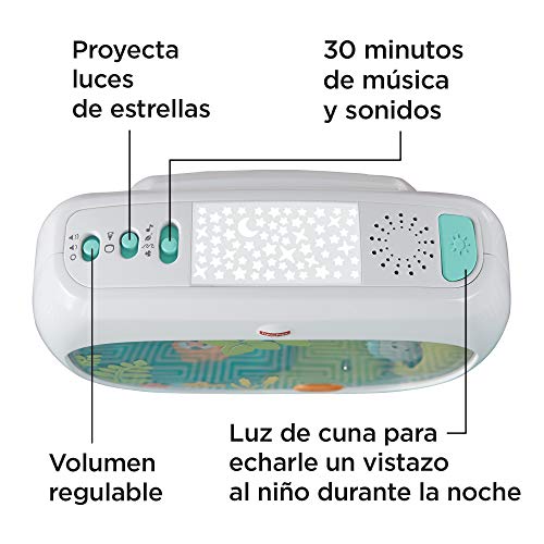 Fisher-Price - Proyector Animalitos, Juguete y Luz de Cuna para Bebé Recién Nacido (Mattel FXC59)