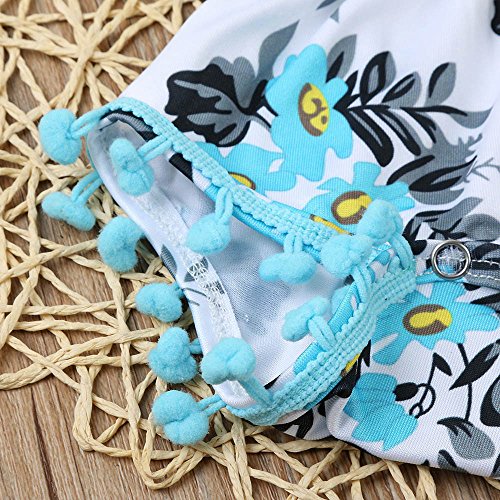 Fossen Kids Counjunto de Ropa Bebe Niña Recién Nacido Verano Bebé Niñas Carta Floral Monos Mameluco Tops + Pantalones Cortos