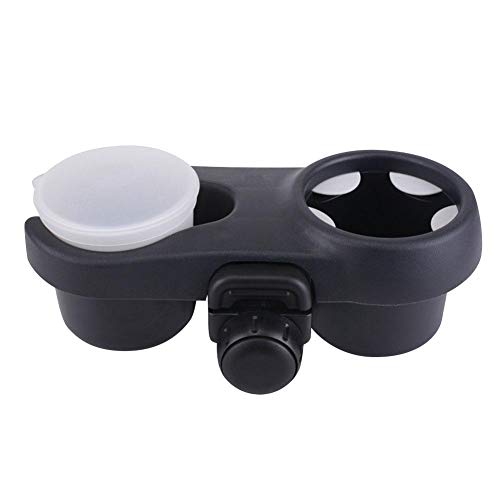 Foyar - Portabidones universal para bebidas, soporte para bebidas y soporte para café, para cochecito, botellas de bebidas, caja y organizador para tazas de café, para bicicletas, color negro