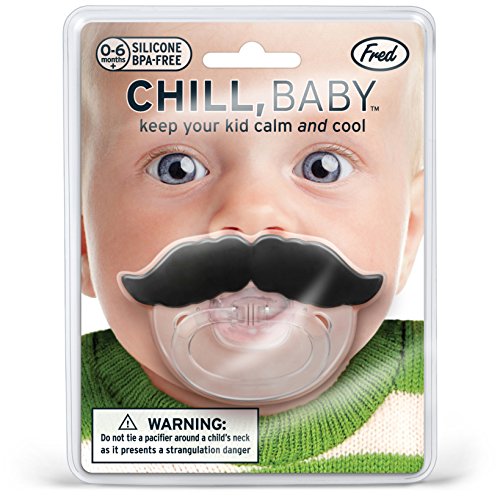 Fred Chill, Baby - Chupete con diseño de Bigote, hasta 6 mesas