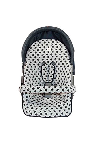 Fundas BCN ® - F35/9399 - Funda para silla de paseo Stokke Xplory, Crusi o Trailz ® - Fun Black Star