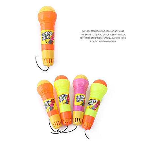 Funnyrunstore Echo Micrófono Mic Cambiador de voz Juguete Regalo Regalo de cumpleaños Fiesta para niños Canción de aprendizaje juguetes para niños al azar