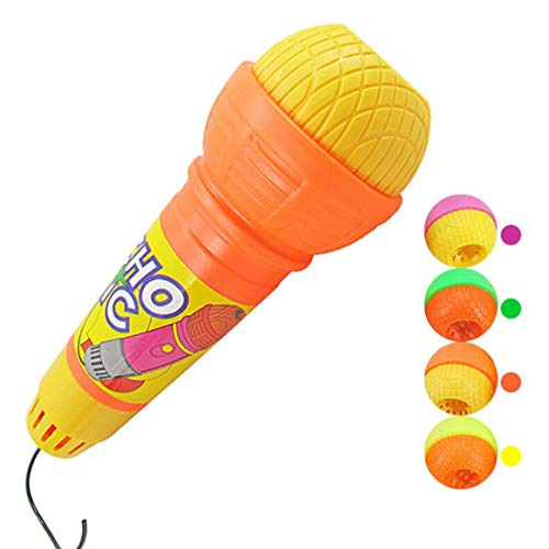 Funnyrunstore Echo Micrófono Mic Cambiador de voz Juguete Regalo Regalo de cumpleaños Fiesta para niños Canción de aprendizaje juguetes para niños al azar