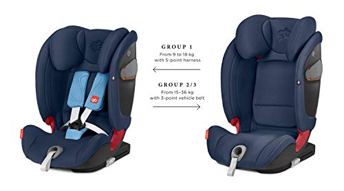 GB Gold Everna-Fix - Silla de coche para coches con ISOFIX, Grupo 1/2/3 (9-36 kg, De 9 meses a 12 años aprox.) London Grey