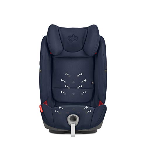 GB Gold Everna-Fix - Silla de coche para coches con ISOFIX, Grupo 1/2/3 (9-36 kg, De 9 meses a 12 años aprox.) London Grey