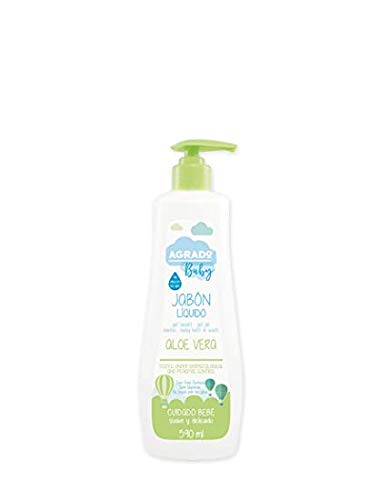 Gel de baño bebé, jabón líquido 590 ml gel de ducha infantil con aloe vera sin lágrimas antirritación - Agrado Baby