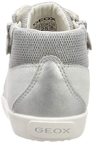 Geox B Kilwi Girl G, Zapatillas para Bebés, Plateado (Silver C1007), 27 EU