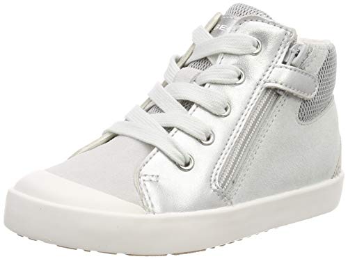 Geox B Kilwi Girl G, Zapatillas para Bebés, Plateado (Silver C1007), 27 EU