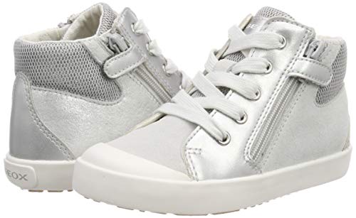 Geox B Kilwi Girl G, Zapatillas para Bebés, Plateado (Silver C1007), 27 EU