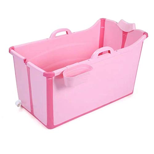 GLokpp Bañera, Ducha portátil, bañera for bebés, bañera Profunda, bañera Plegable, bañera Plegable for niños Grandes, Sentado en la bañera, Piscina Engrosada (Color : B)