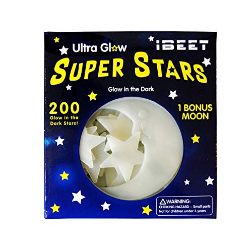 Glow Star Moon Adhesivos de pared para habitaciones de niños Baby Bedroom Decal Decoración para el hogar Techo Luminoso Fluorescente DIY Etiqueta de la pared