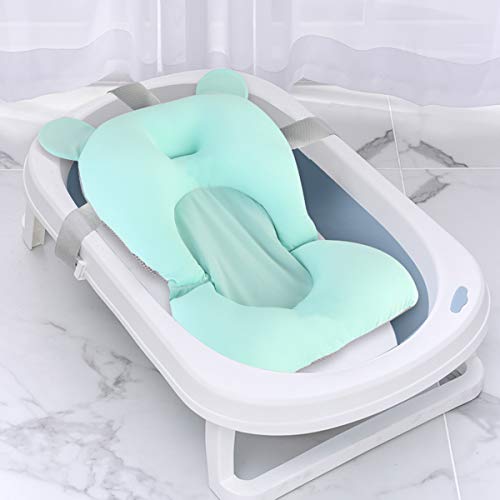 Gojiny Cojín de Baño para Bebés Almohadilla para Bañera para Recién Nacidos Cojín para Bañera con Asiento para Bebé Almohadilla Antideslizante para Bañera Cama de Baño Flotante para Baby Shower