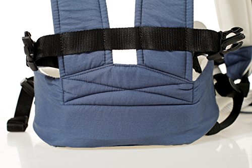 GOMNEAR Portabebés Delantero y Trasero Ajustables 4 Posiciones de Mochila Mochila Suave Estructurado ergonómico para recién Nacidos, bebés y niños pequeños (Azul Oscuro)