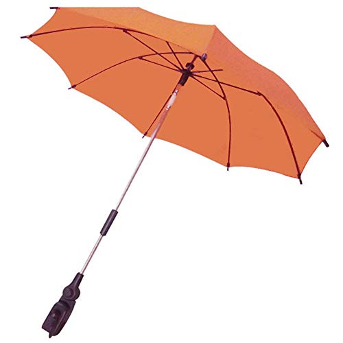 Gosear Parasol para sombrilla bebe carritos Paraguas Accesorios (Color Naranja)