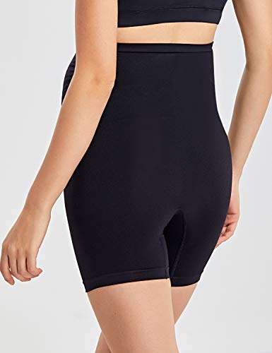 Gratlin Bragas para Embarazo sin Costura Shorts de Maternidad para Mujer Negro M