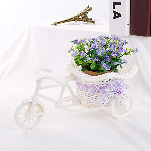 GVC Jardín Rattan Triciclo Bicicleta Cesta Florero Banquete de Boda Mesa de Oficina Almacenamiento Decoración del hogar Decoración de Flores Herramientas Floreros de Dormitorio