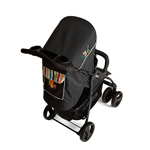 Hauck carro Shopper SLX trioset Disney, coche de bebes 3 piezas de capazo, sillita y grupo 0+, botellero, facil y comodo plegado, para recien nacidos hasta bebes/niños de 25 kg, negro