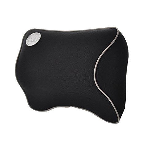 HCMAX Almohada para el Reposacabezas del Coche - Cojín Cervical con Soporte de Cuello para el Asiento del Coche - con Espuma de Memoria para Conducir - con Cubierta Extraíble