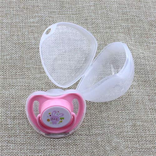 HEALIFTY Caja de almacenamiento de chupete portátil Contenedor Infant Toddler Pacifier Case 4pcs