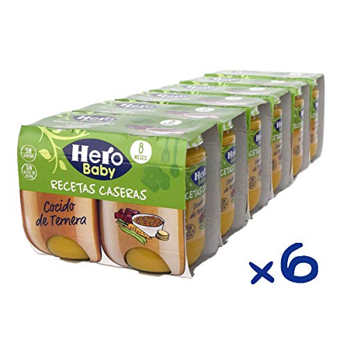 Hero Baby Recetas Tarritos Infantiles 6 Unidades 380 g