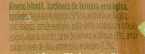 Hero Baby Solo Jardinera de Ternera Tarrito de Puré Ecológico Alimento para Bebés a partir de 6 meses Pack de 12 x 190 g