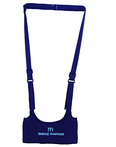 Hivel Handheld Asistente de Caminar Bebe Baby Walker Toddler Walking Assistant Nino del Bebe Aprenda a Caminar Cinturon Andador Asistente Arnes de Seguridad - Azul Oscuro