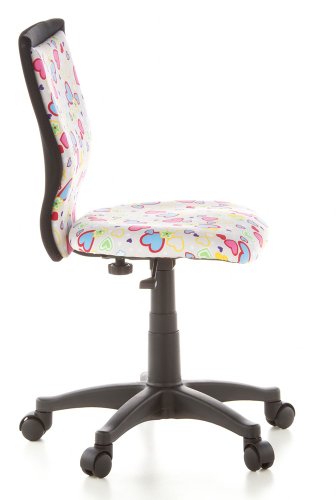 HJH Office Silla Infantil, Algodón, Multicolor (Flowers & Hearts), 40 x 52 x 94 cm