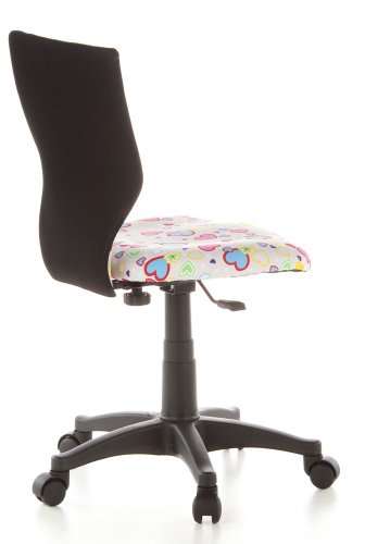 HJH Office Silla Infantil, Algodón, Multicolor (Flowers & Hearts), 40 x 52 x 94 cm