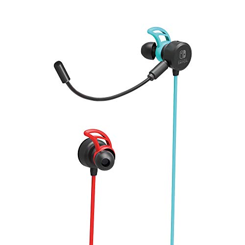 Hori - Auriculares Switch Azul/Rojo Neón (Nintendo Switch)