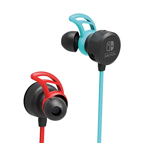 Hori - Auriculares Switch Azul/Rojo Neón (Nintendo Switch)