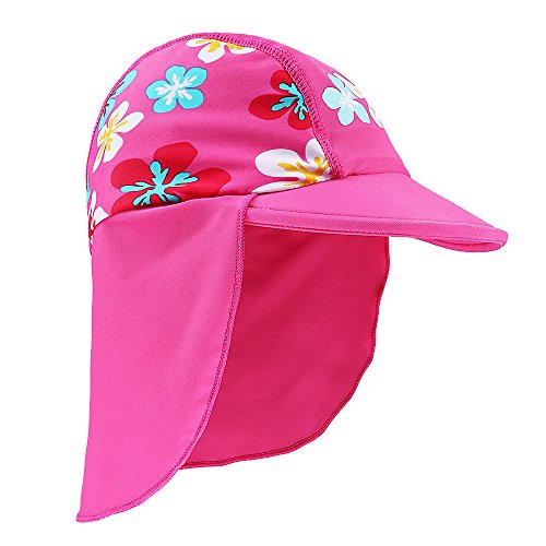 HUAANIUE Gorros de Natación Gorro de Baño para Niños Unisex Bloquear El Sol UPF 50+