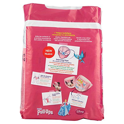 Huggies Pull-Ups Calzoncillos de Aprendizaje para Niña, 22 Unidades, Talla 6 (16-23 kg)