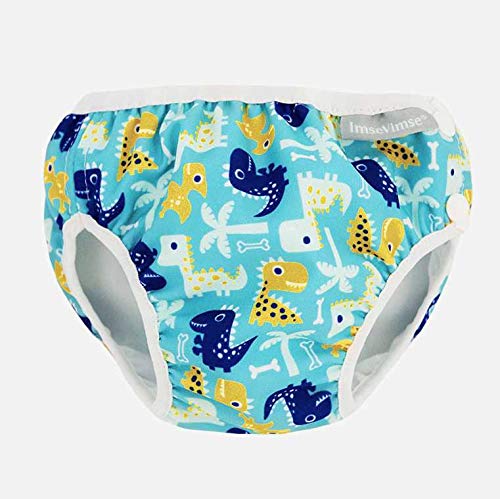 Imsevimse - Bañador para niño, reutilizable, diseño de dinosaurio, color turquesa turquesa turquesa Talla:L 9-12 kg