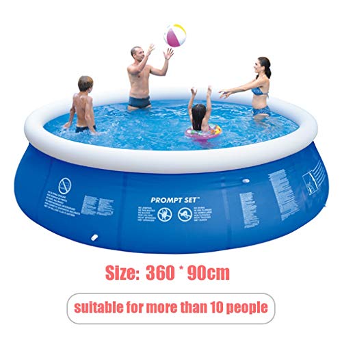 Inflable Piscina for Adultos Piscina de vacío for Piscinas por Encima del Suelo Rectangular Family Pool (Talla : 360x90cm)