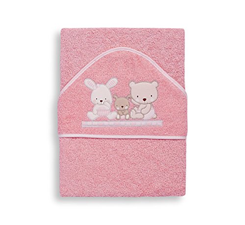 Interbaby Love - Capa de baño, 1 x 1 m, color rosa