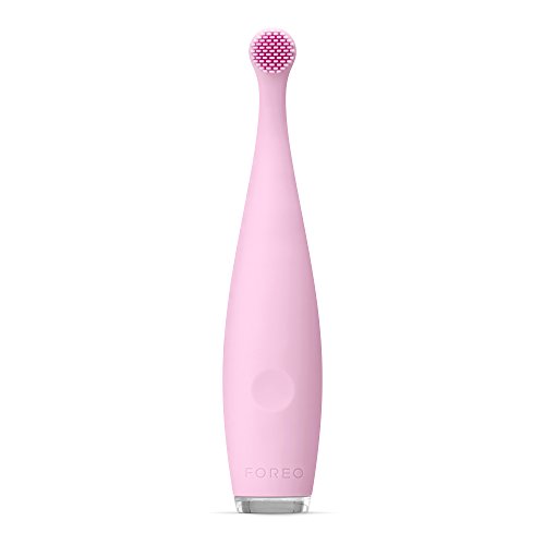 ISSA Mikro De FOREO Es El Cepilo De Dientes Infantil Eléctrico Y Delicado Para Los Niños Más Pequeños (0-5 Años), Pearl Pink, Delicados Filamentos De Silicona Medico, Usb Recargable