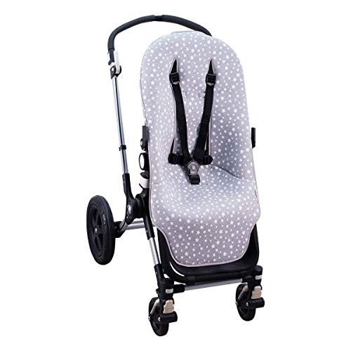 JANABEBE Colchoneta para Bugaboo Buffalo y Bugaboo Fox White Star