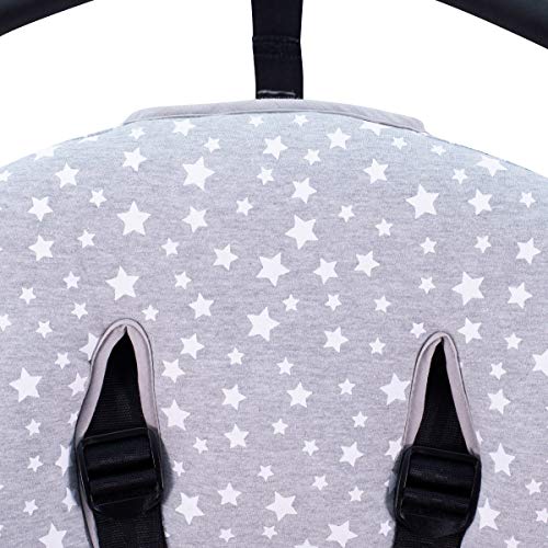 JANABEBE Colchoneta para Bugaboo Buffalo y Bugaboo Fox White Star